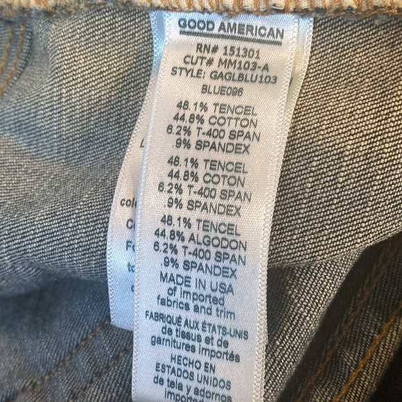 NWT Good American Good Legs Lace Up Back Jeans Sz 18 - Picture 12 of 16